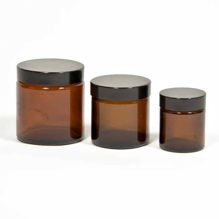 Pack of 120ml Amber Glass Cream Jars x49 (OJ3580120A)